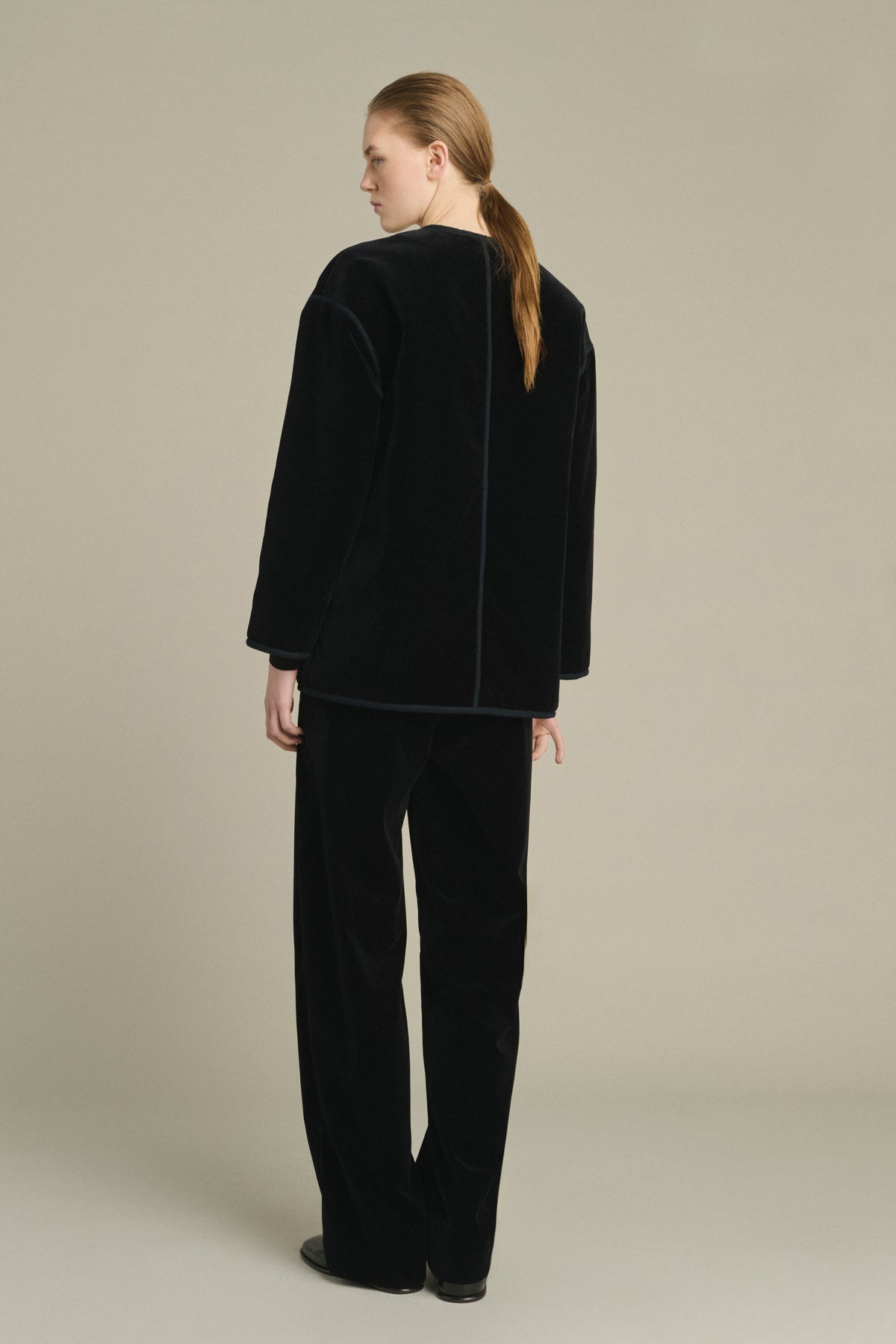Veste Lutetia - Noir - Coton - Femme vue 2