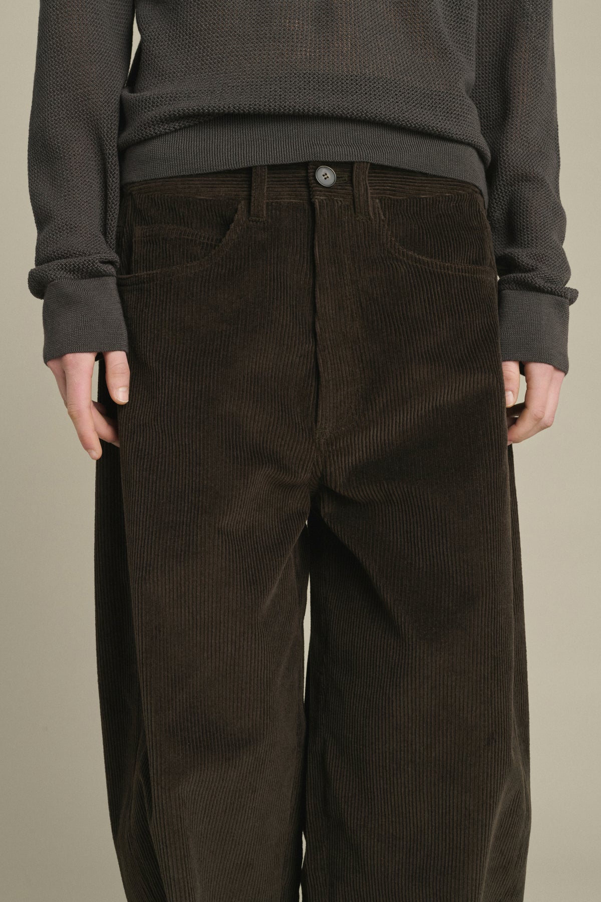 Pantalon Gunther - Marron Foncé - Coton - Femme vue 4