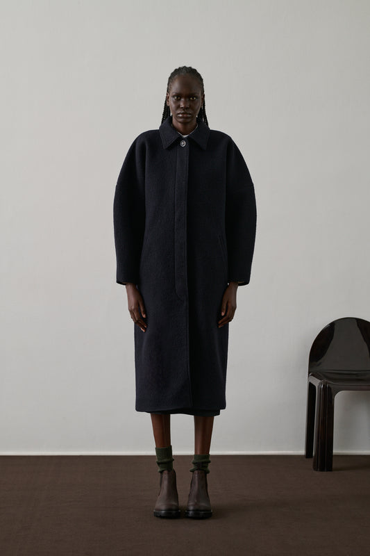 Manteau Guilhem - Deep Navy - Laine - Femme
