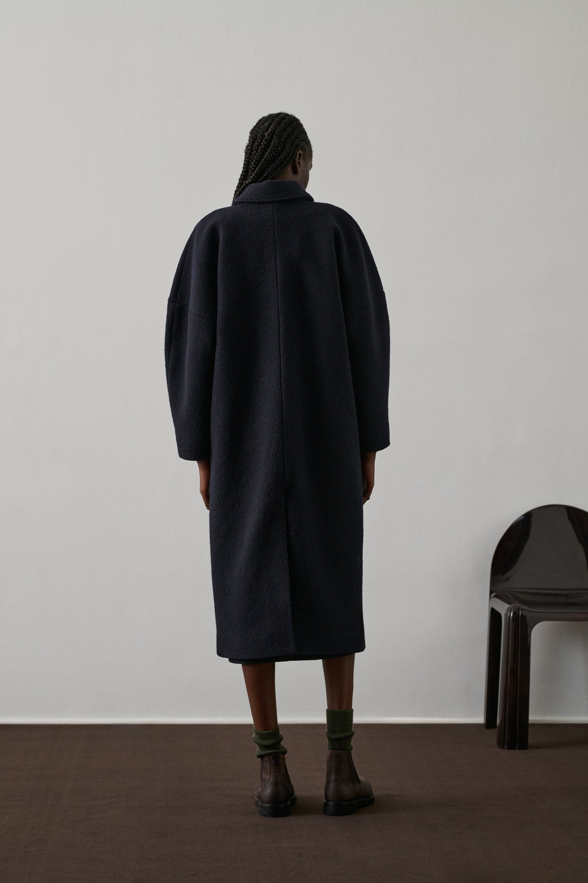 Abrigo Guilhem - Deep Navy - Lana - Mujer