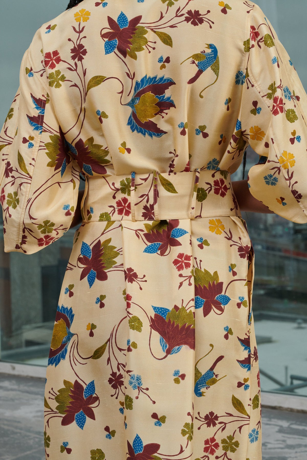 ROBE WINSLET MULTICO ECRU vue 4
