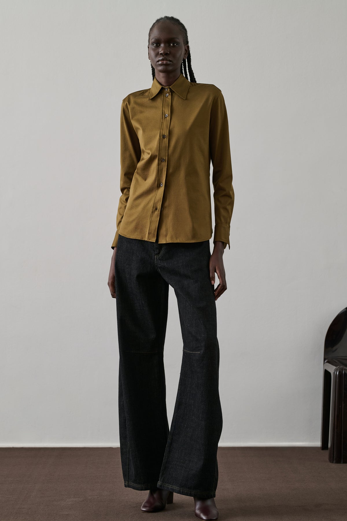 Chemise Faust - Kaki/Bronze - Coton - Femme vue 1