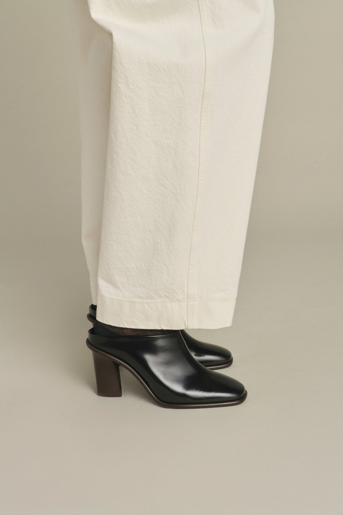 Mules Elba - Noir - Cuir - Femme vue 2
