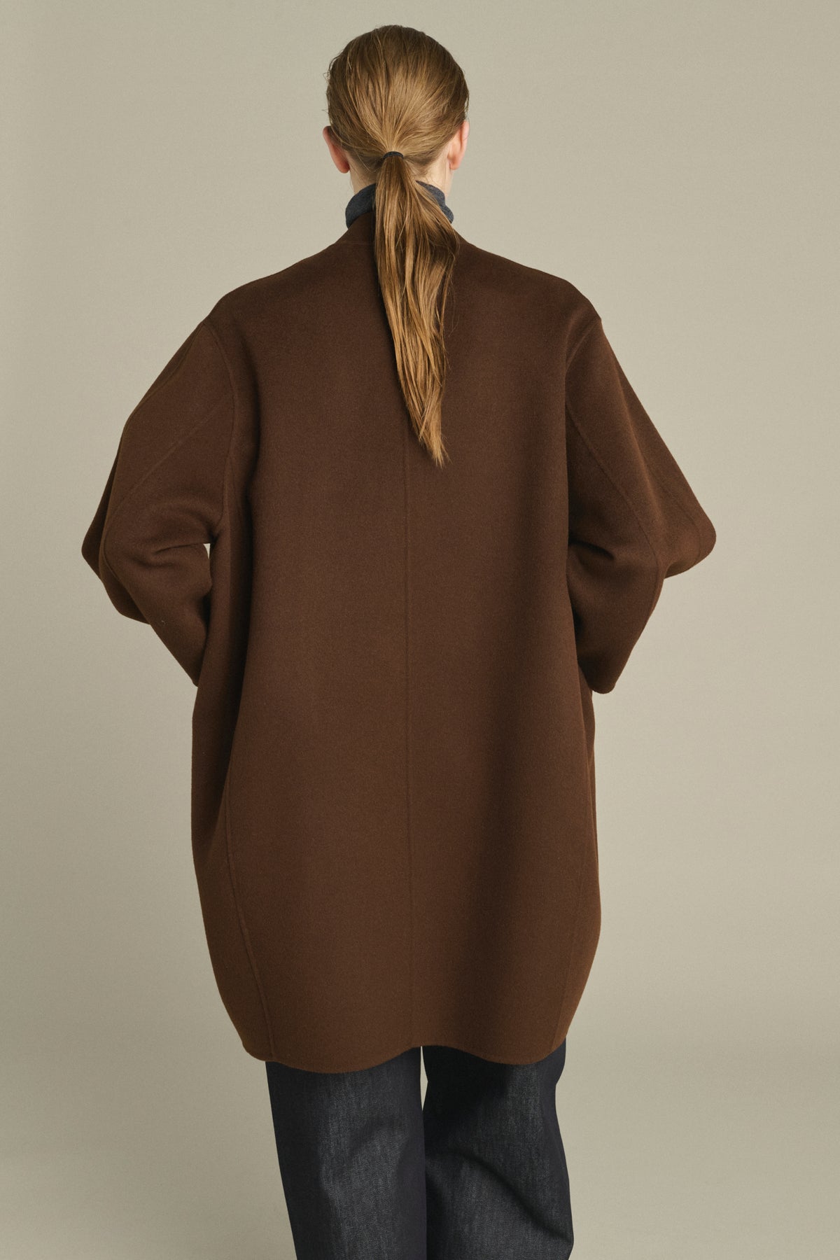 Manteau Beaulieu - Chocolat - Laine - Femme vue 4