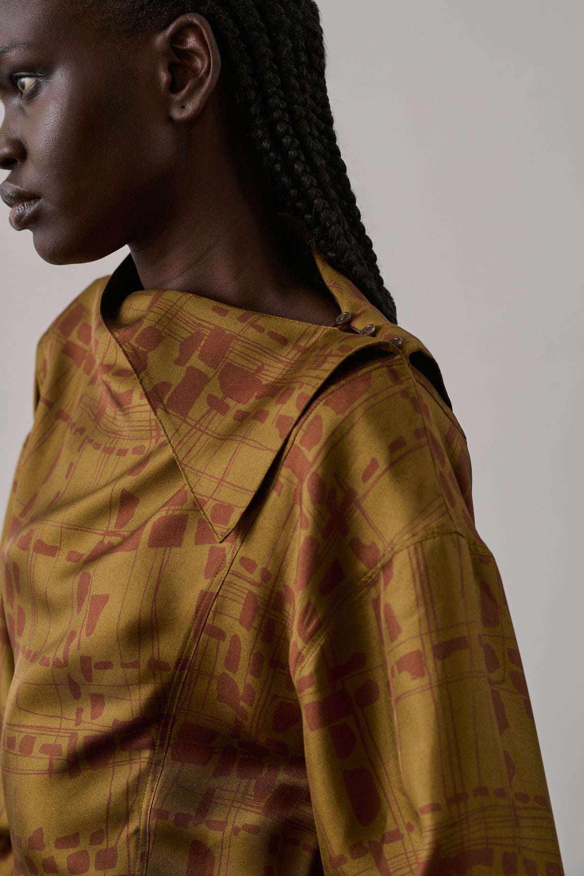 Figari Blouse - Bronze/Rust - Silk - Women vue 5