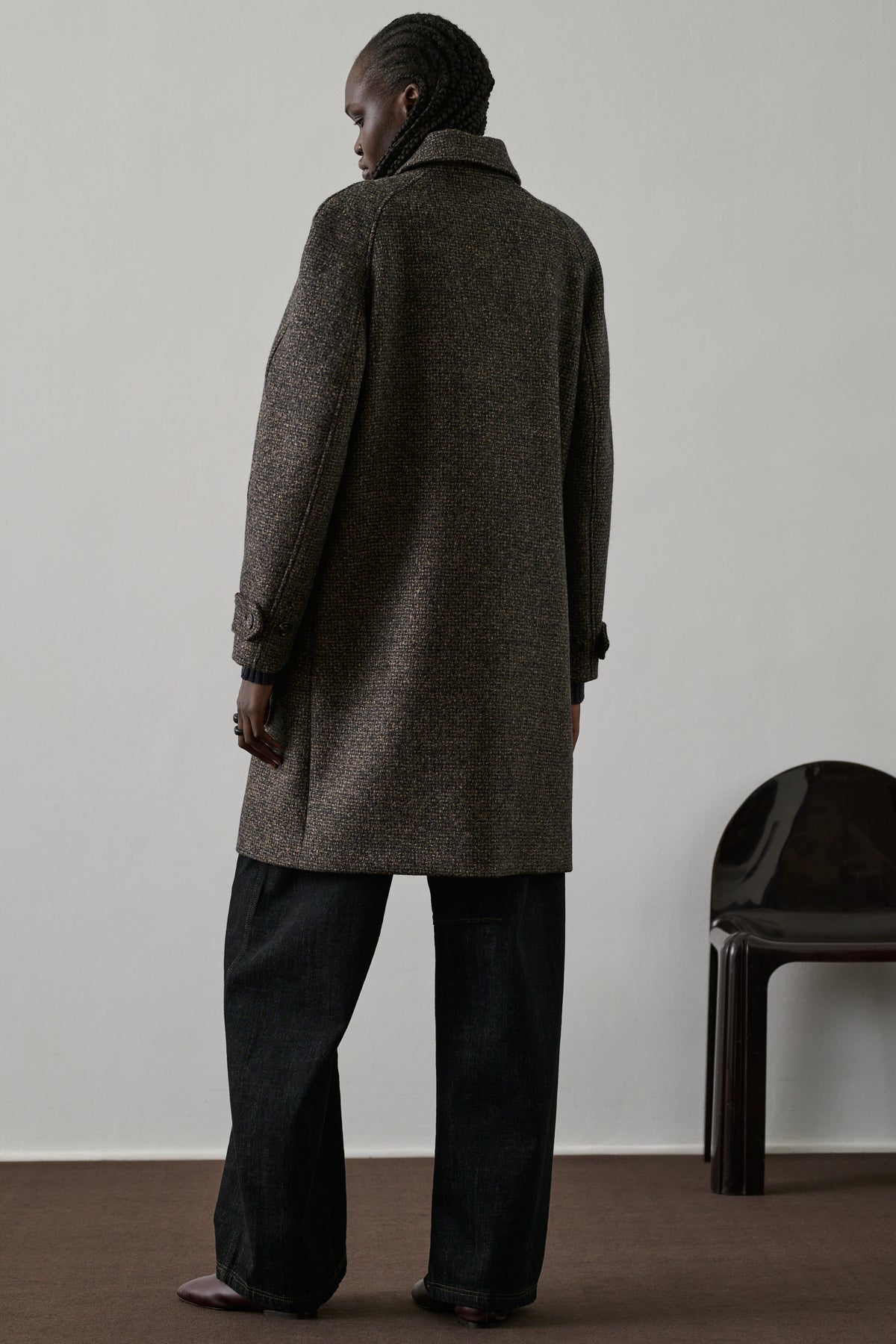 Manteau Simba - Marron/Noir - Laine - Femme
