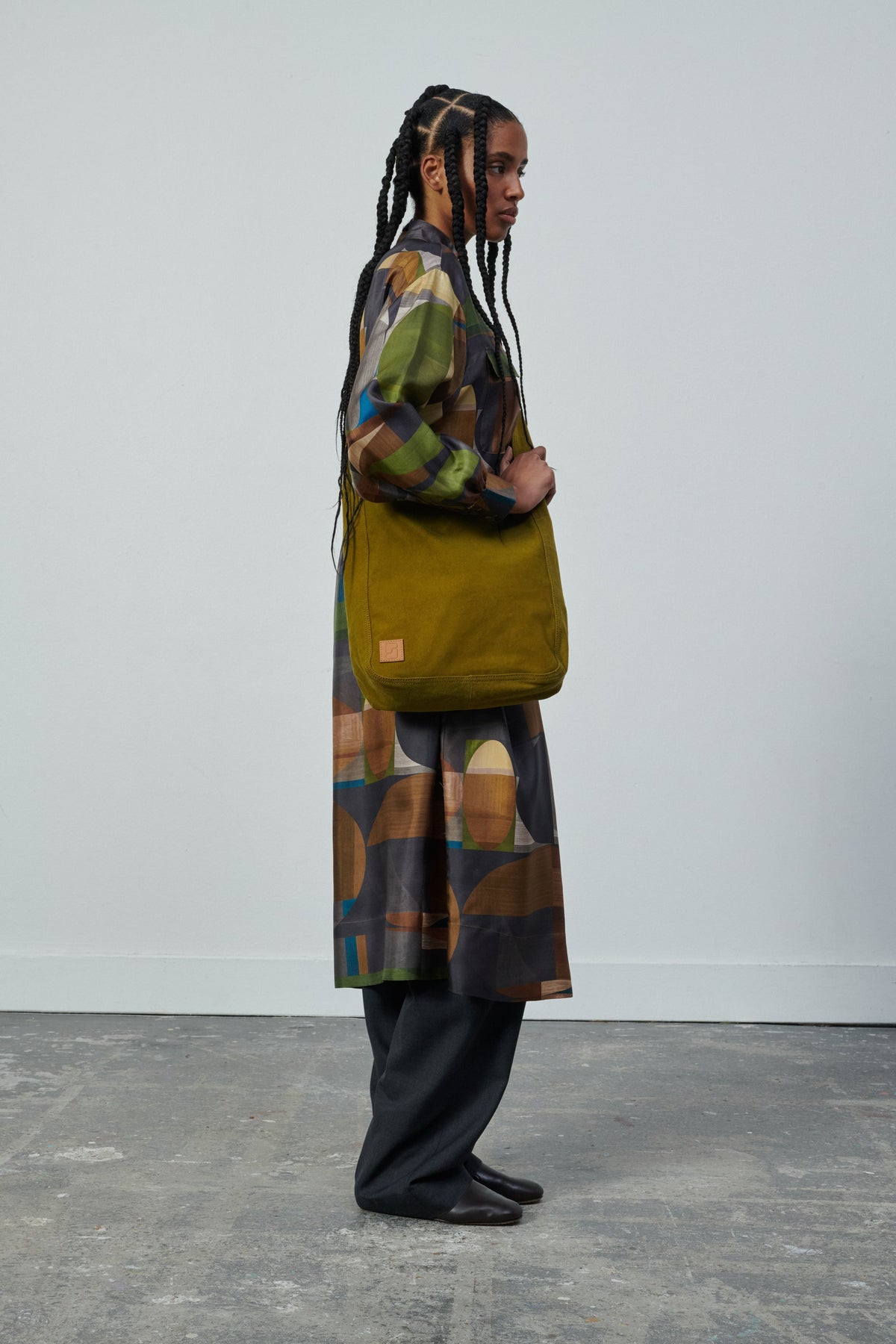 ROBE VEDA VERT/MARRON vue 7