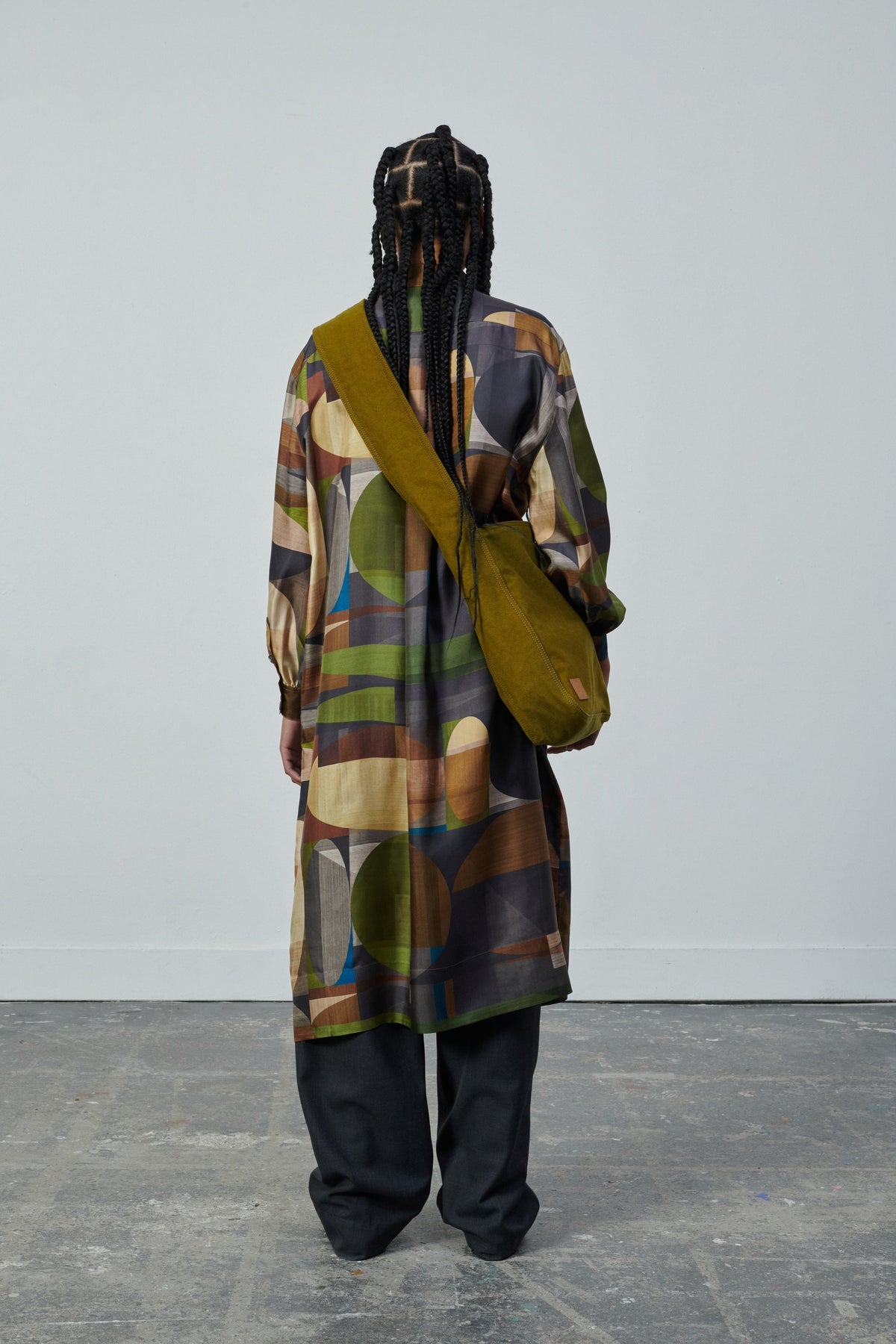 ROBE VEDA VERT/MARRON vue 6