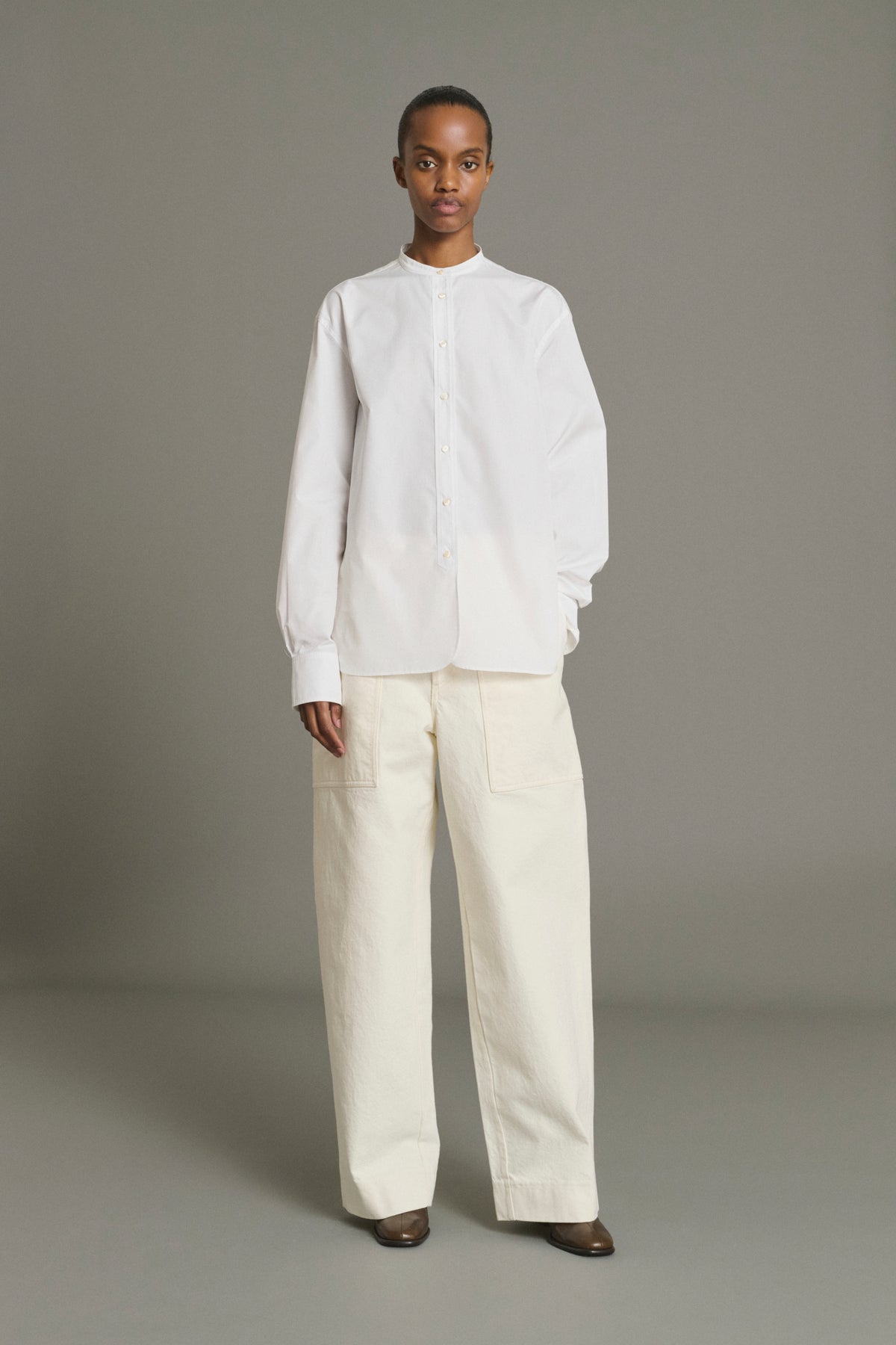 Chemise Bermudes - Blanc Popeline Bio Femme - Soeur