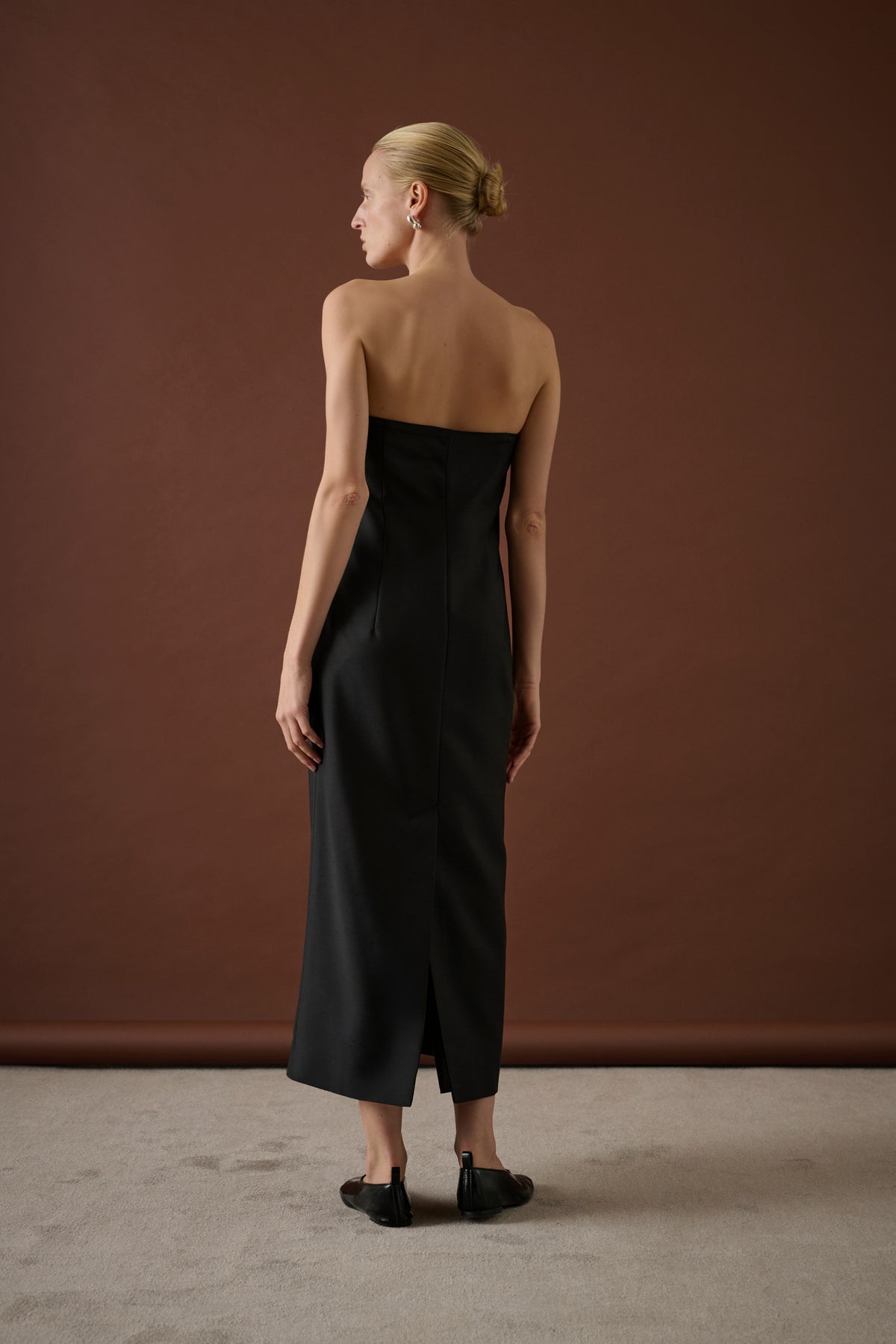 Vestido Nora - Negro - Lana - Mujer vue 2