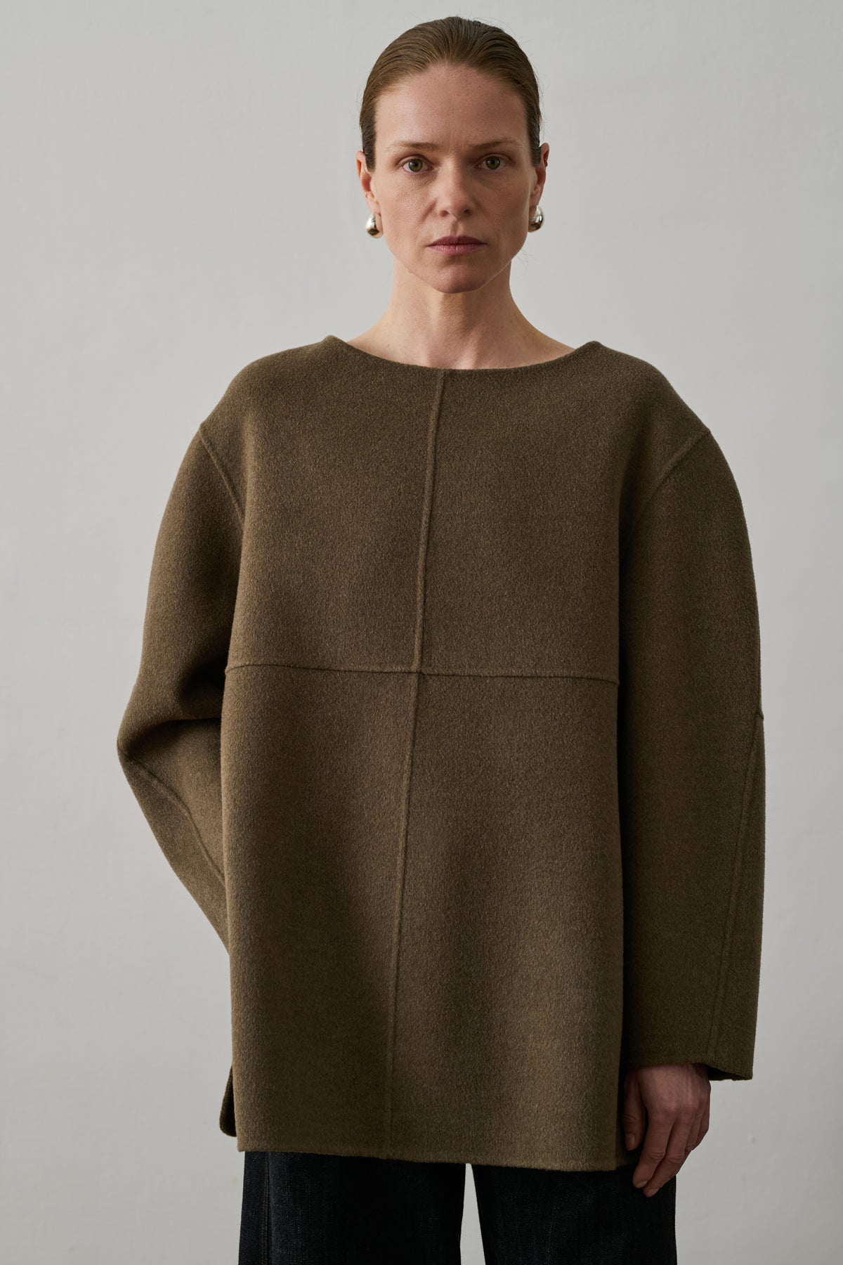 Valerianne Pullover - Beige/Grey - Wool - Women
