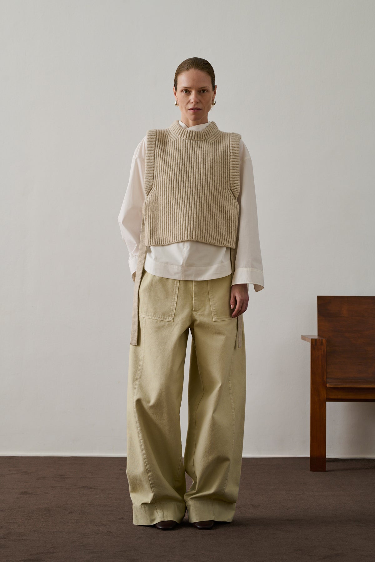 Firmus pullover - Ecru Marl - Wool - Women