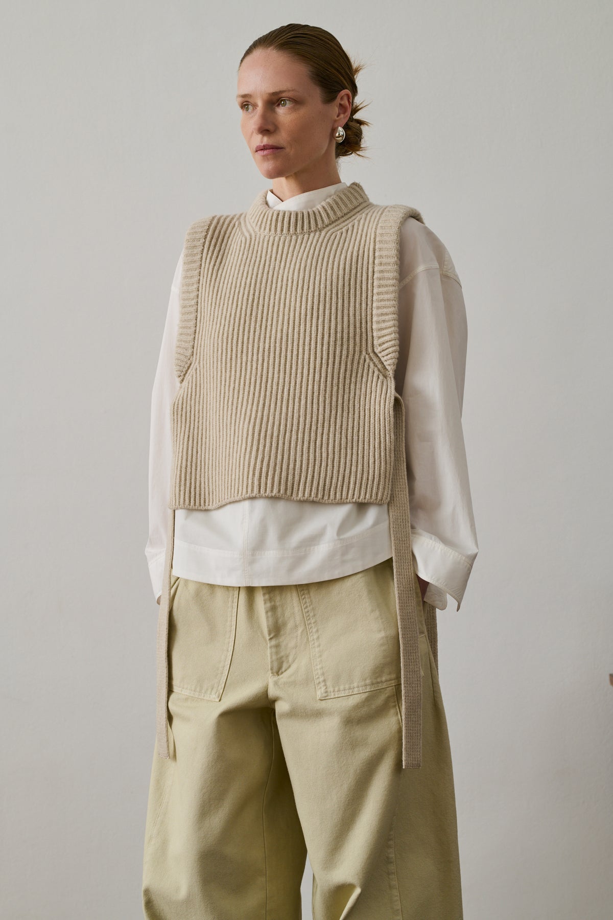 Firmus pullover - Ecru Marl - Wool - Women vue 3