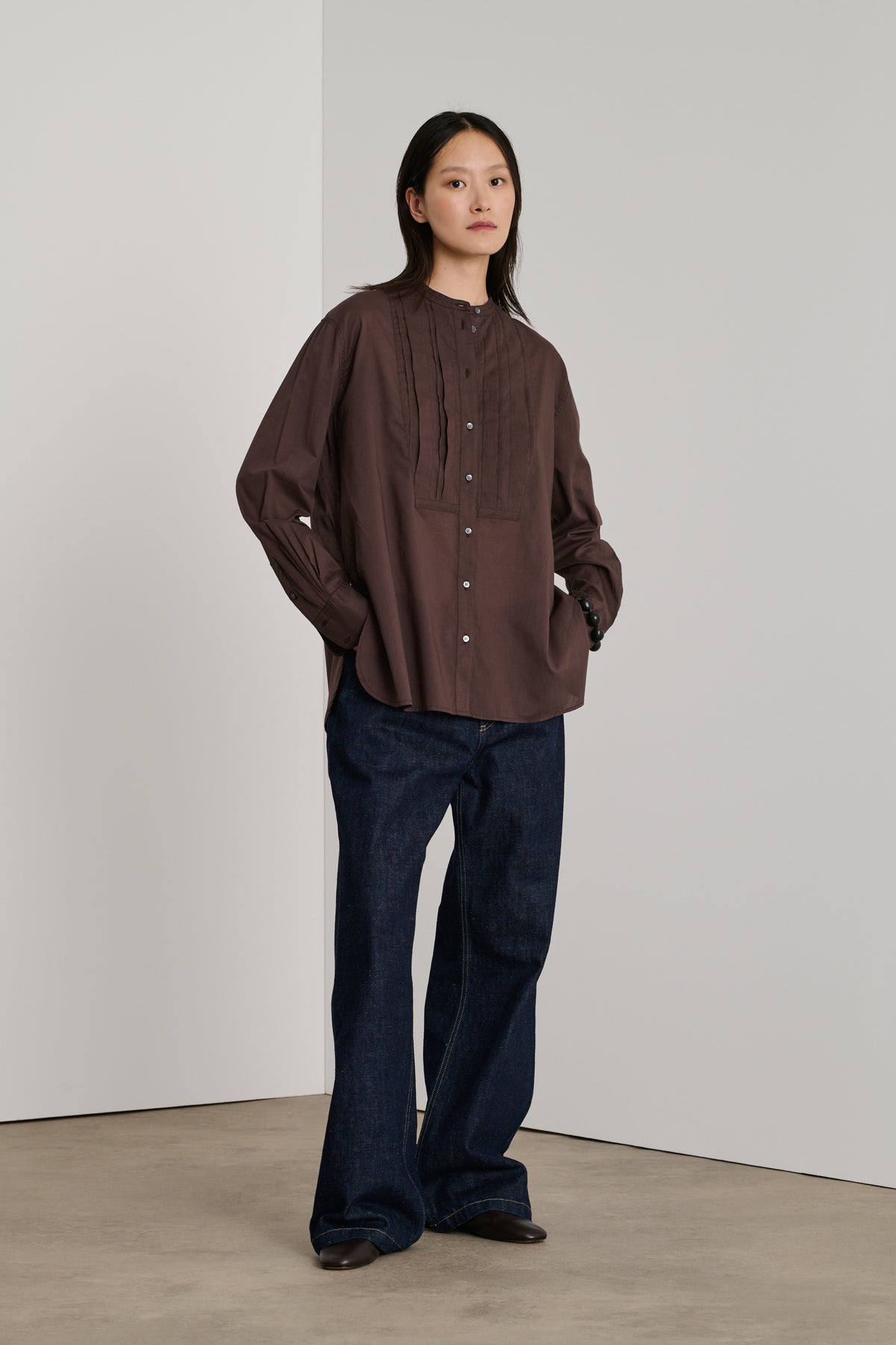 Eleanore Blouse - Brown - Cotton - Women vue 1