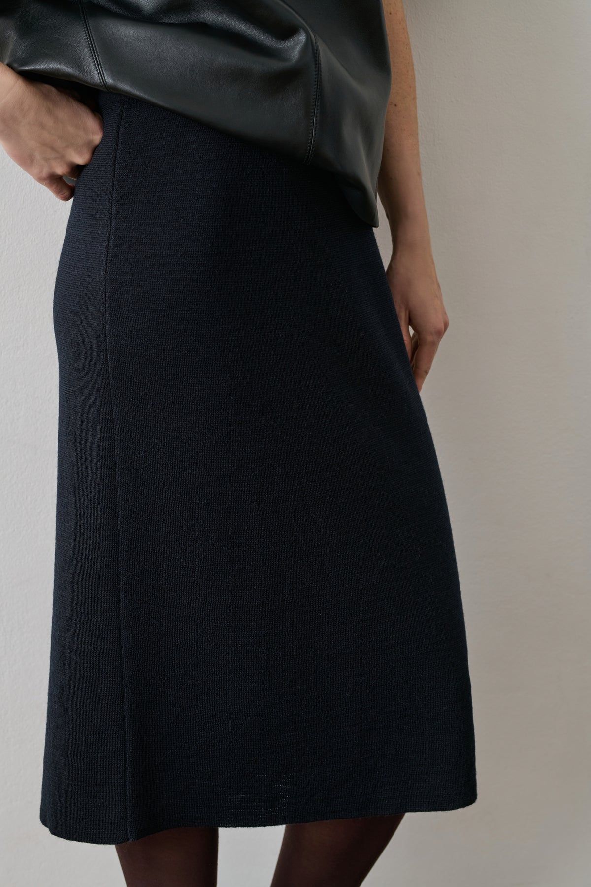 Jupe Fabia - Navy - Laine - Femme vue 4