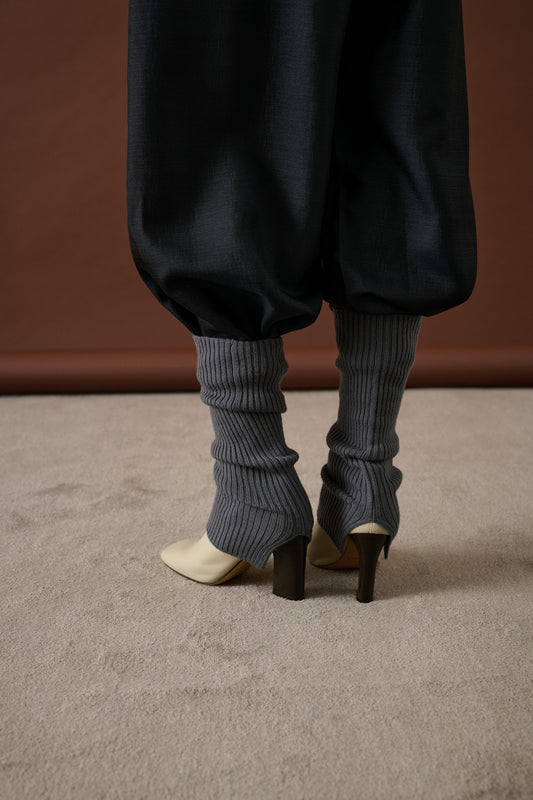 Martha gaiters - Dark Grey - Wool - Women