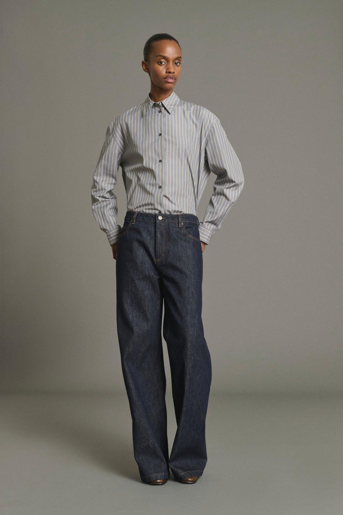 Vaqueros Calvin - Raw Denim recto Femme - Soeur