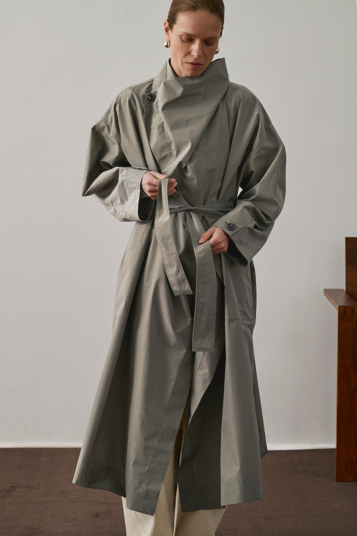 Trench Albatros - Gris - Femme vue 1