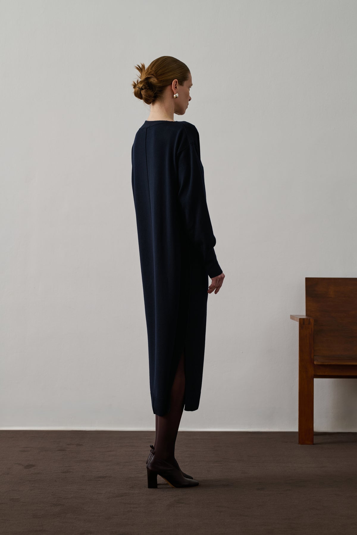 Robe Clea - Navy - Laine - Femme vue 4