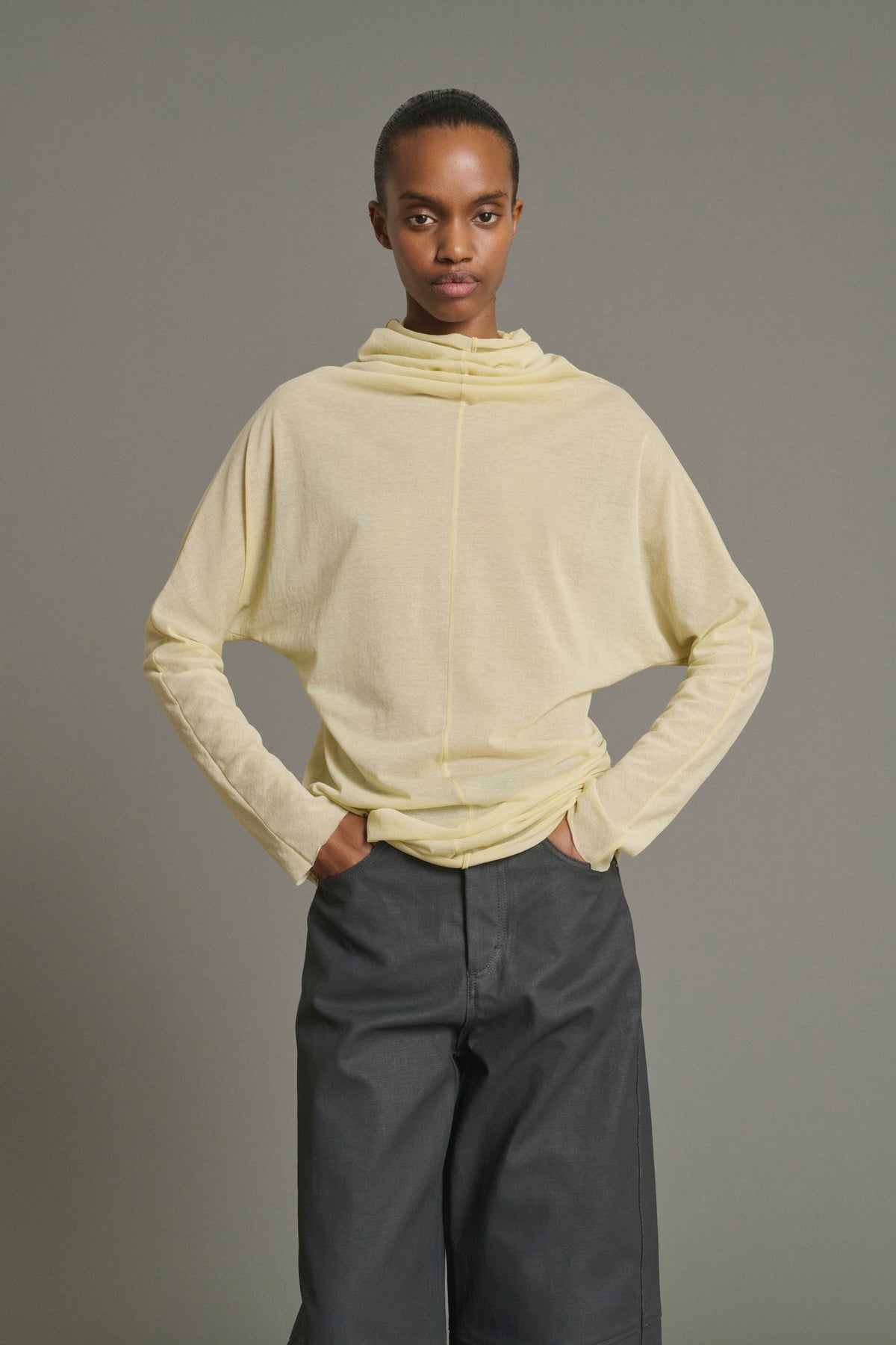 Tee-Shirt Lisia - Jaune Pâle - Coton - Femme vue 4