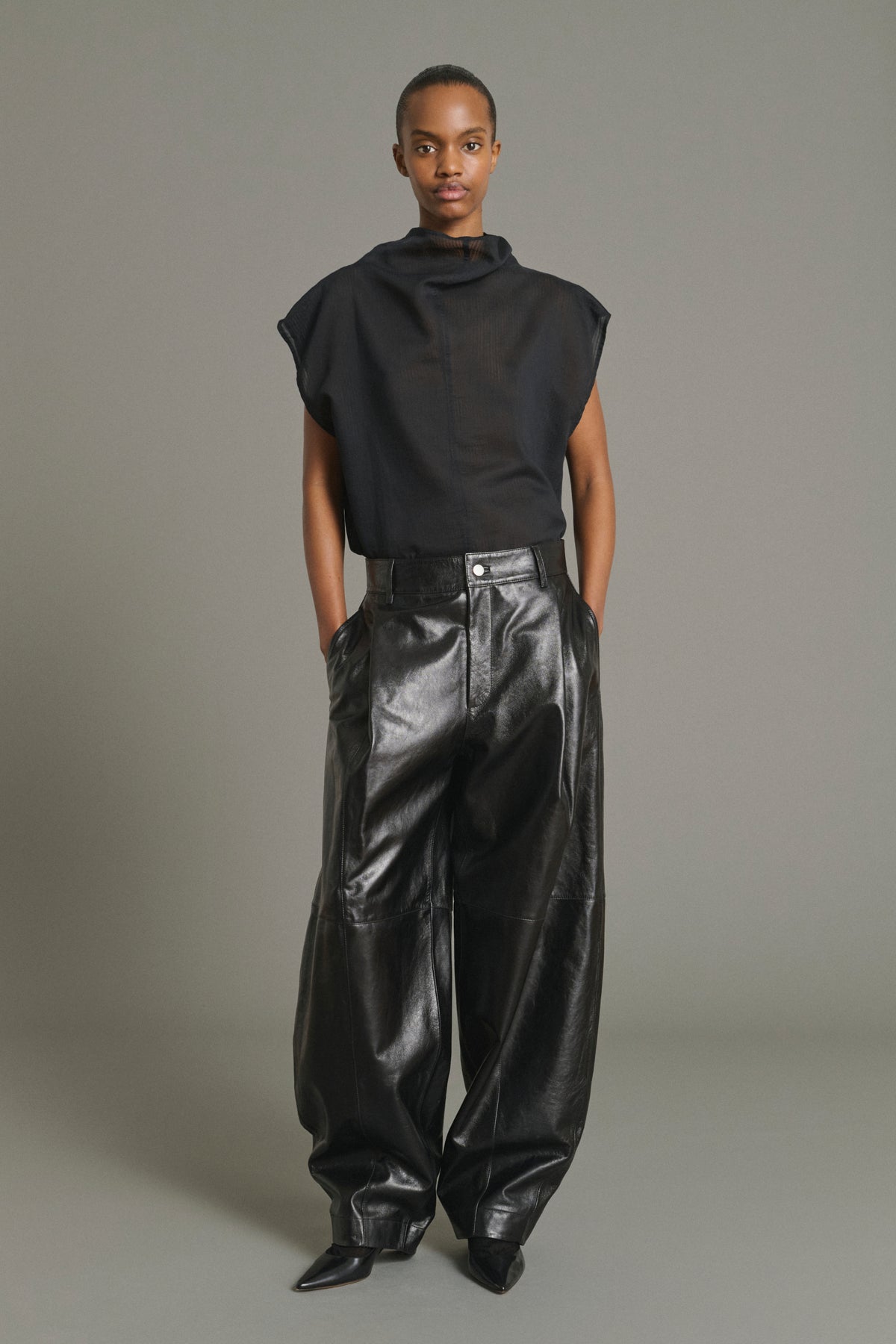 Blusa Izumi - Negro - Algodón - Mujer vue 3