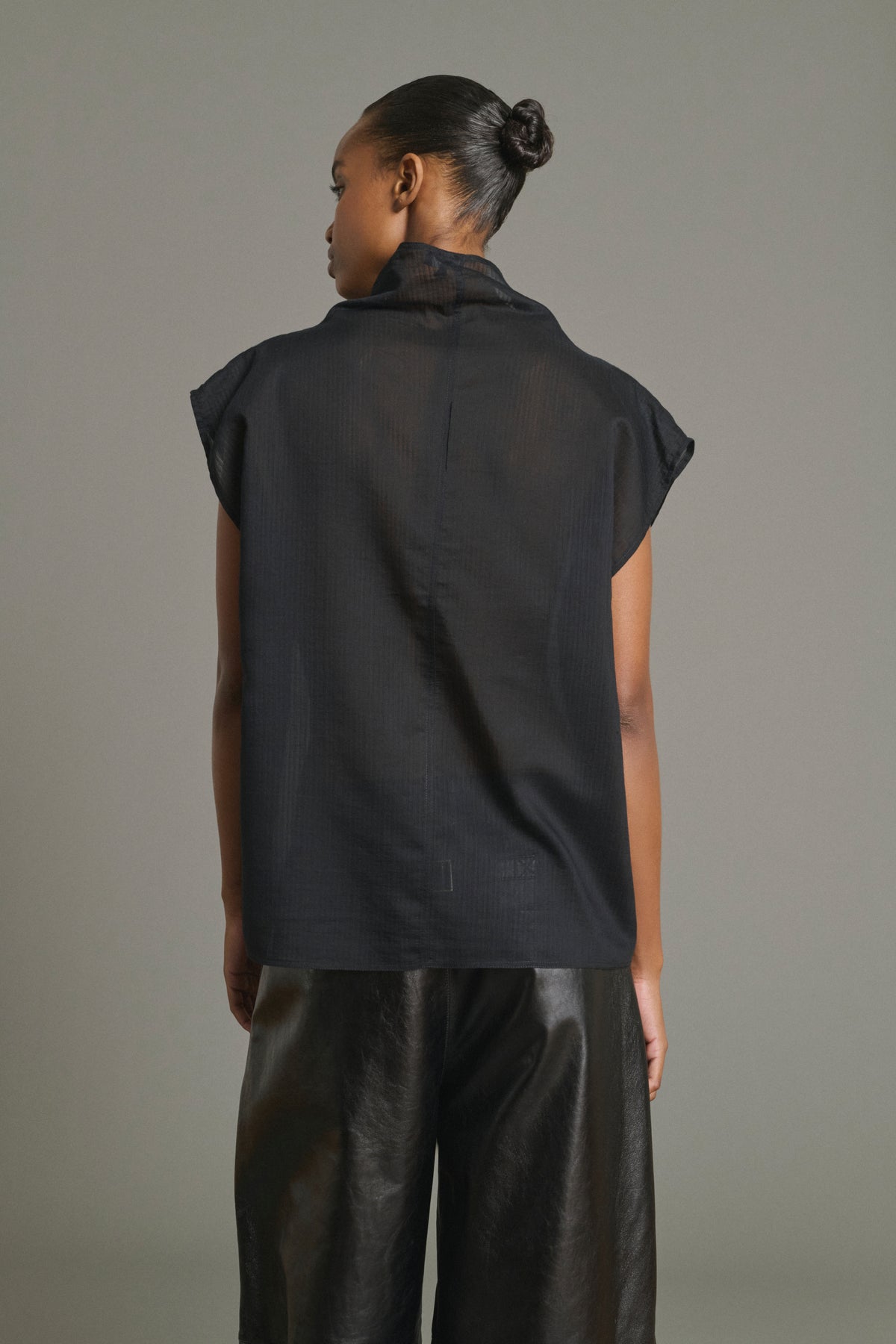 Blusa Izumi - Negro - Algodón - Mujer vue 2