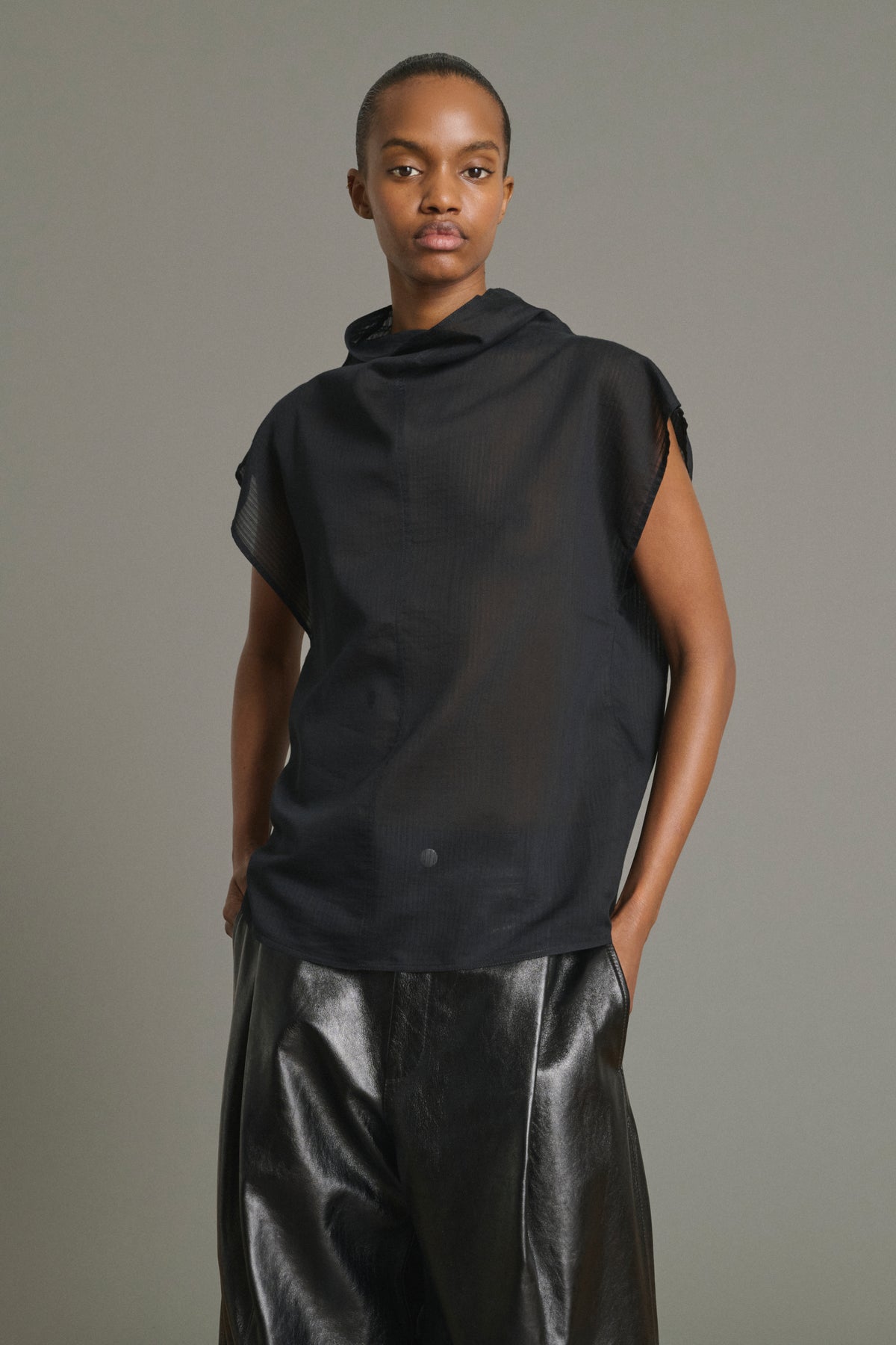 Blusa Izumi - Negro - Algodón - Mujer