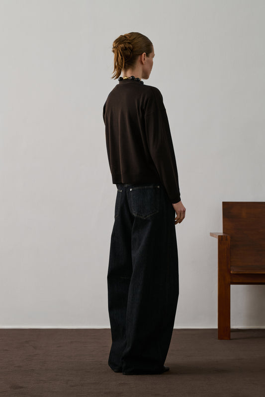 Idem Cardigan - Chocolate - Wool - Women