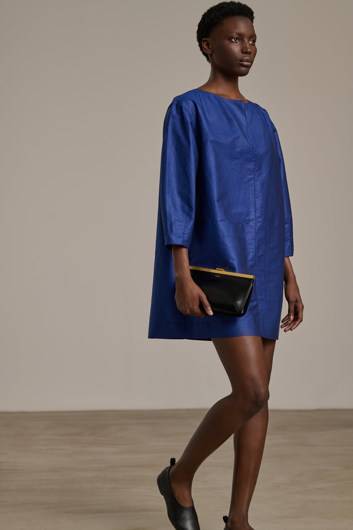 Robe Cybele - Bleu Vif - Lin - Femme