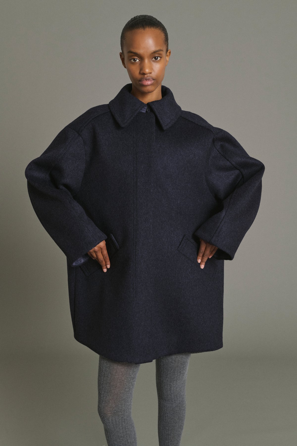 Manteau Kasper - Dark Navy - Laine - Femme