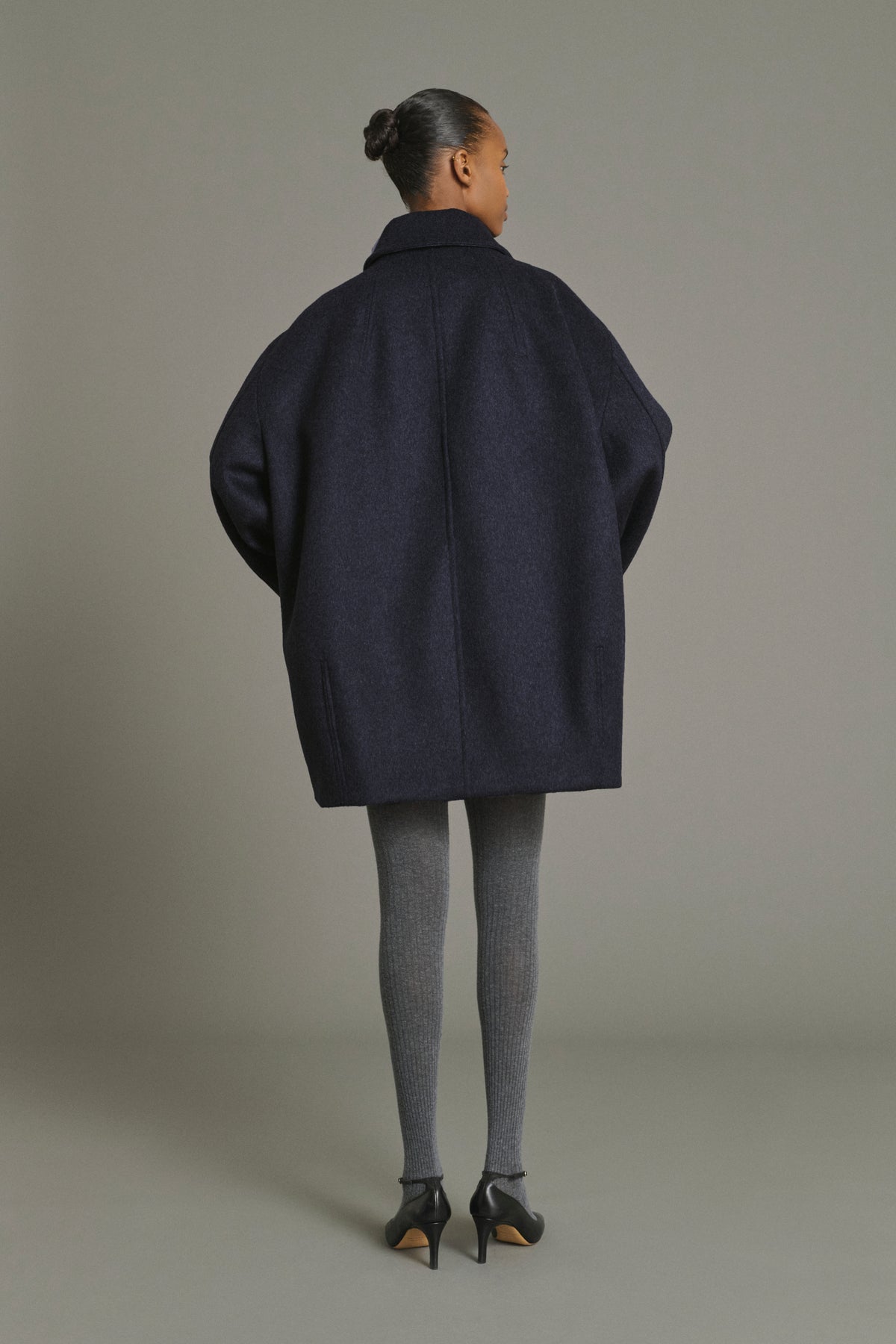 Manteau Kasper - Dark Navy - Laine - Femme vue 5
