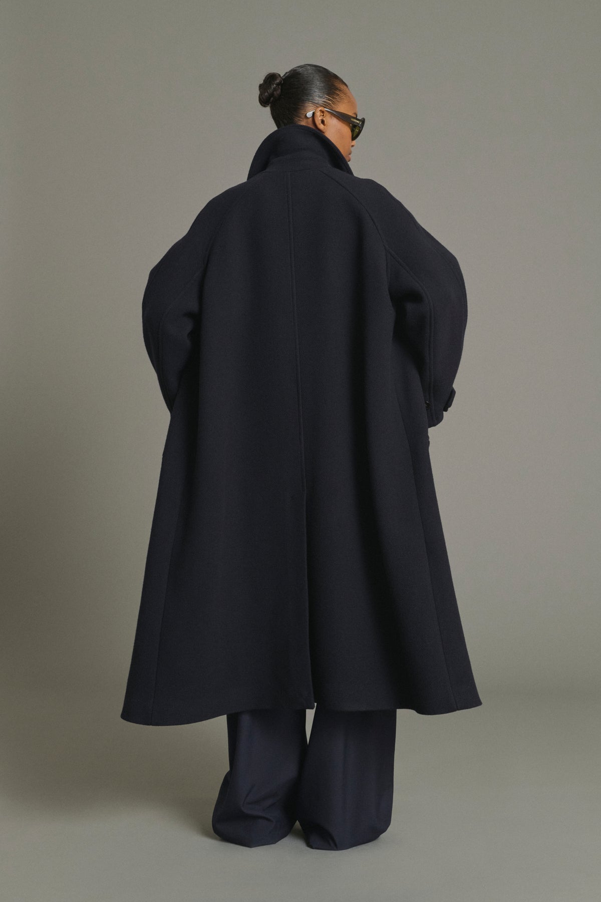 Berlin coat - Navy - Wool - Women
