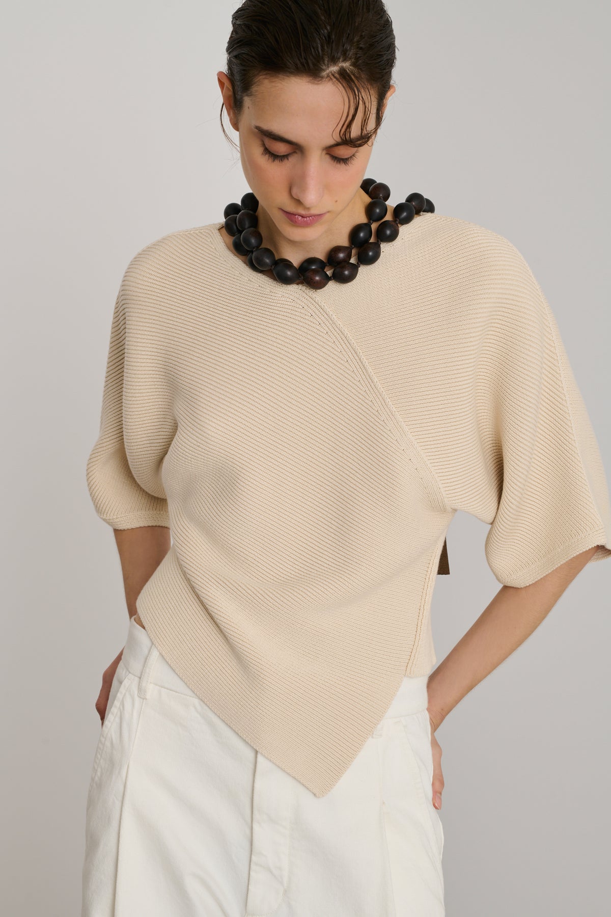Essaouira pullover - Ecru - Cotton - Women vue 4