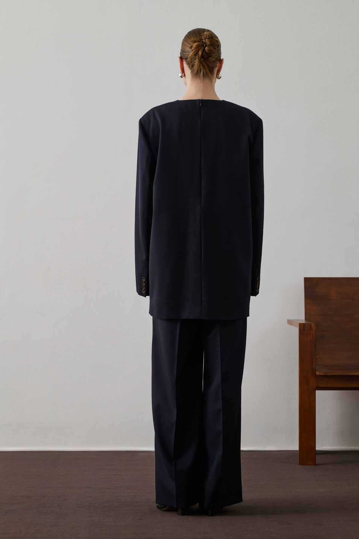 Goya dress - Midnight Blue - Wool - Women