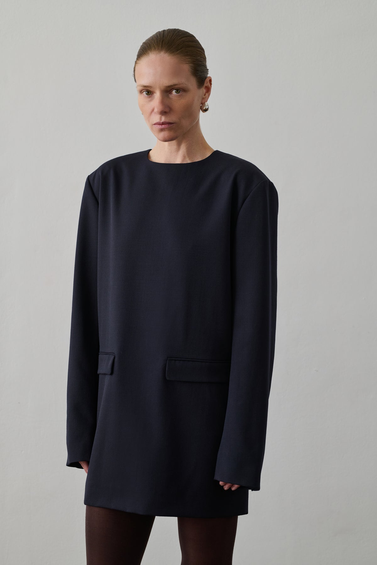 Goya dress - Midnight Blue - Wool - Women