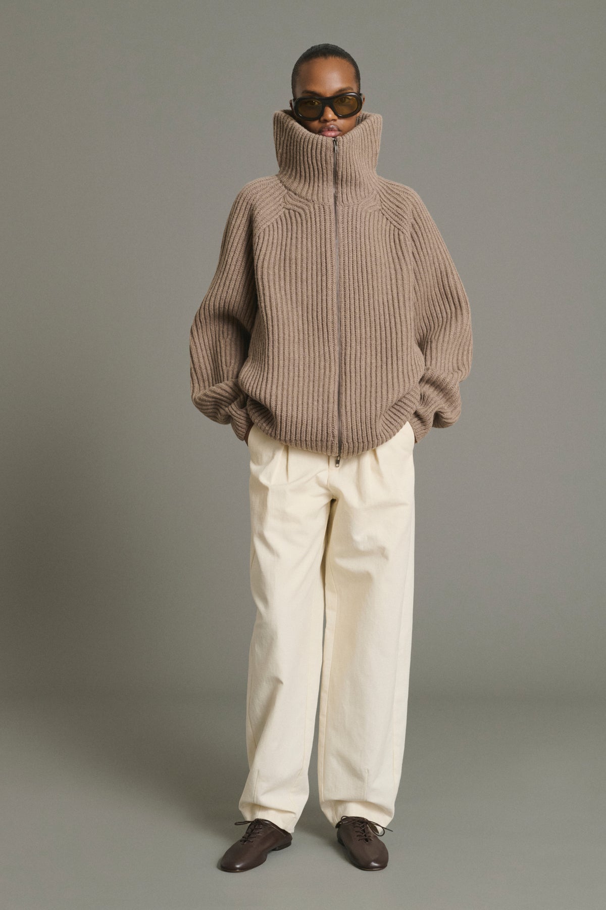 Pantalon Baptiste - Écru - Coton - Femme