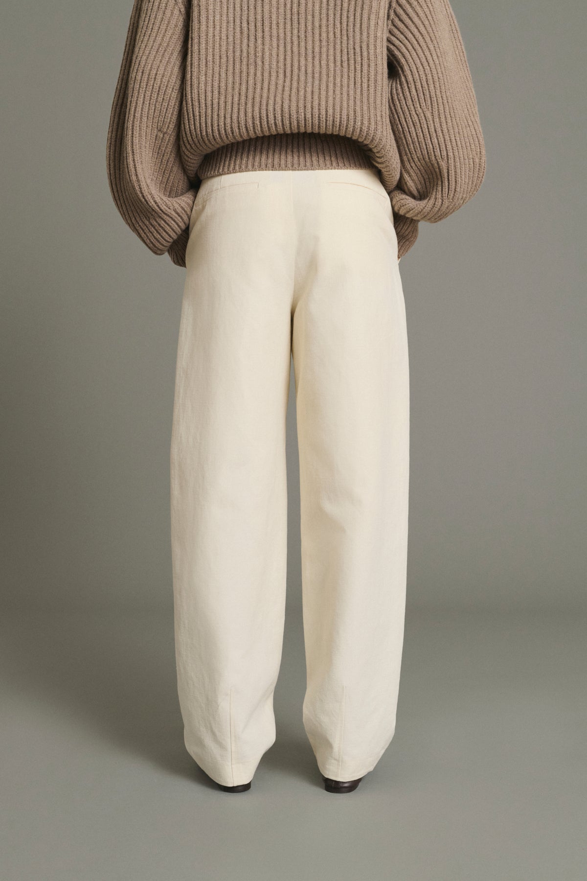 Pantalon Baptiste - Écru - Coton - Femme vue 4