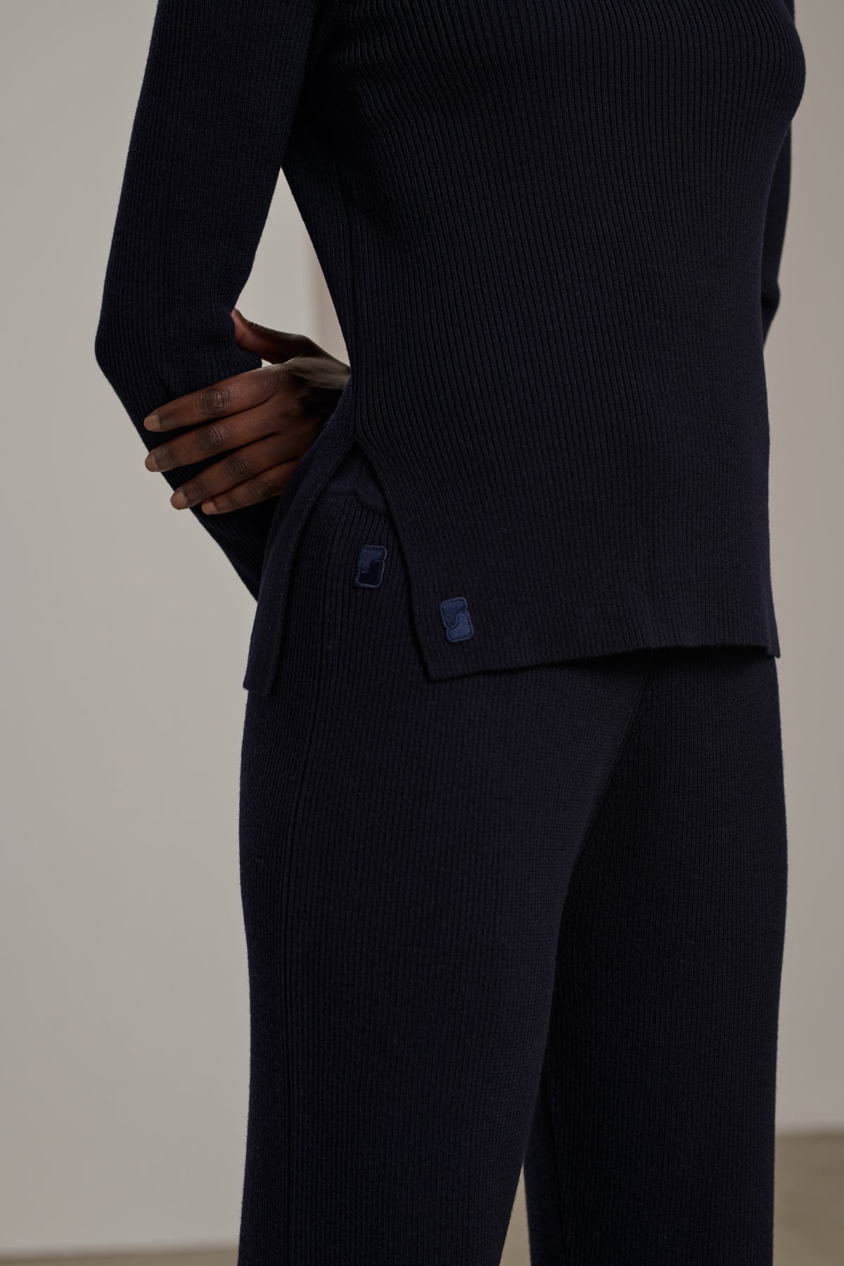 Pantalon Victoria - Navy - Laine - Femme vue 3