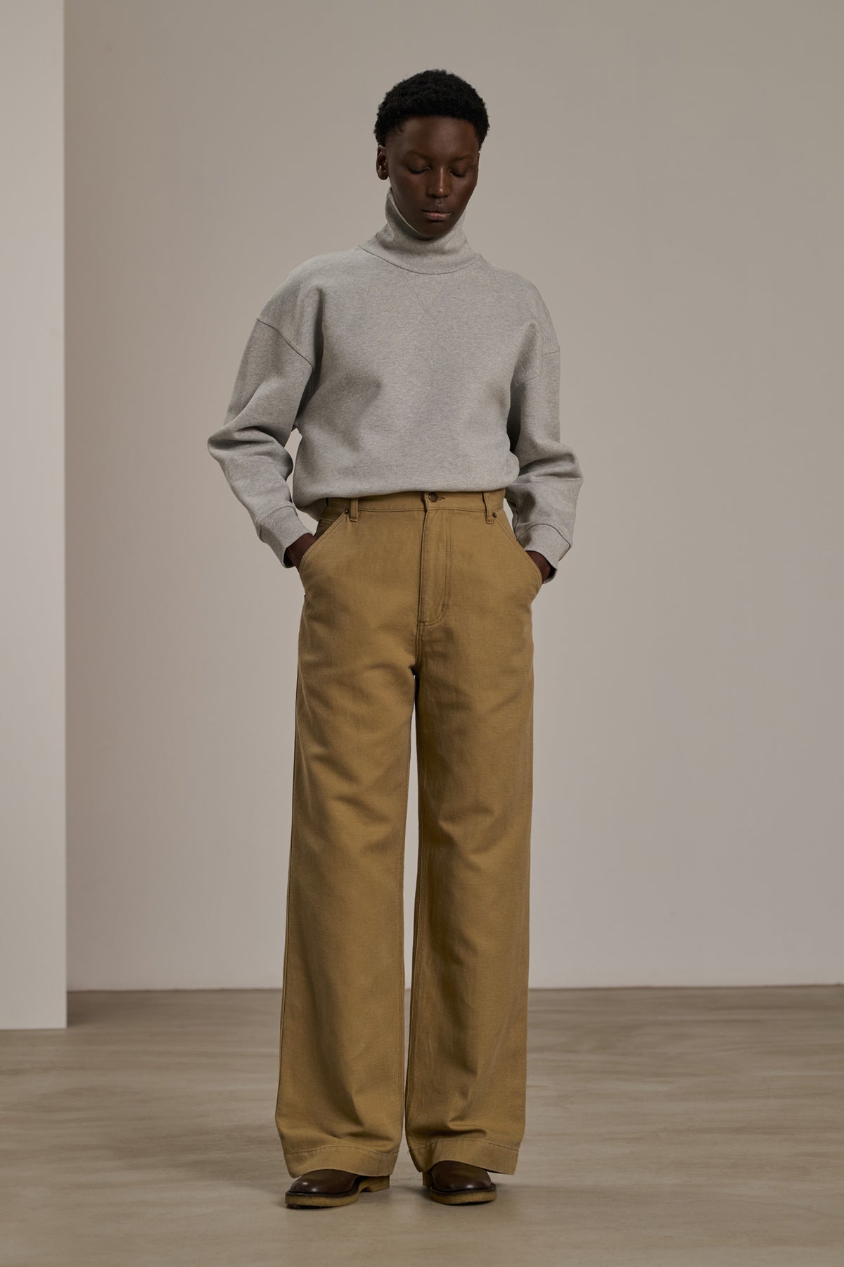 Pantalon Carl - Beige - Coton - Femme