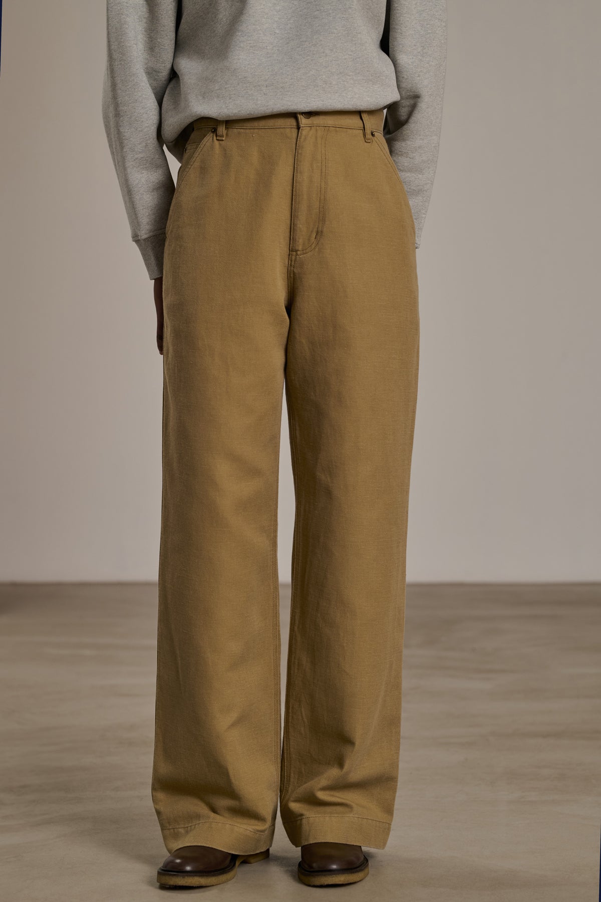 Pantalon Carl - Beige - Coton - Femme vue 2