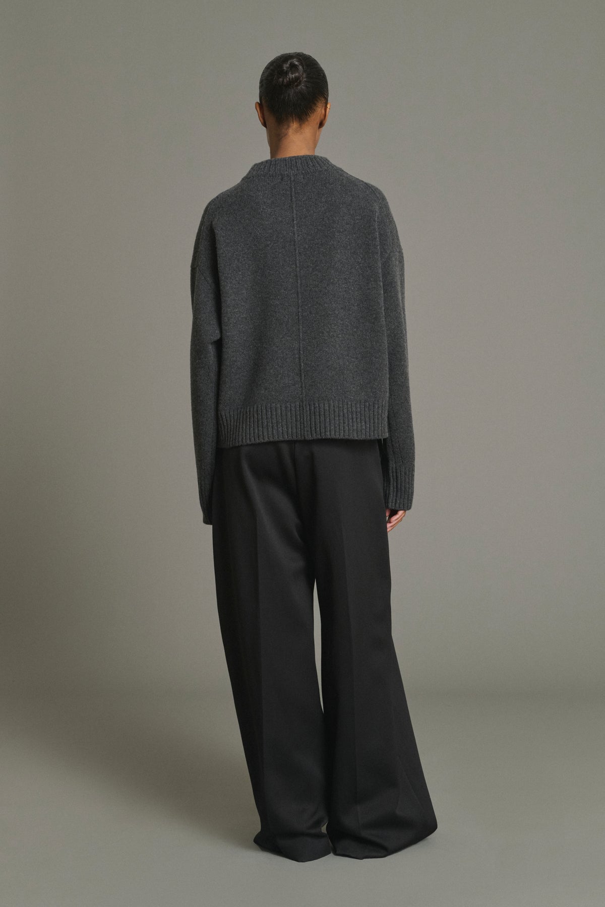 Pull Julie - Gris Anthracite - Laine Mérinos - Femme