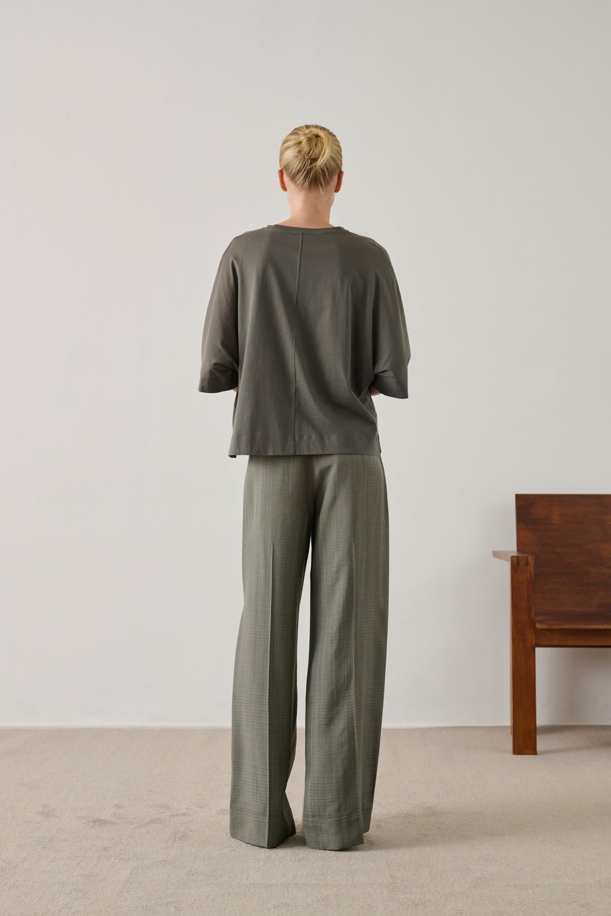 Camiseta Helsinki - Pizarra - Algodón - Mujer vue 4