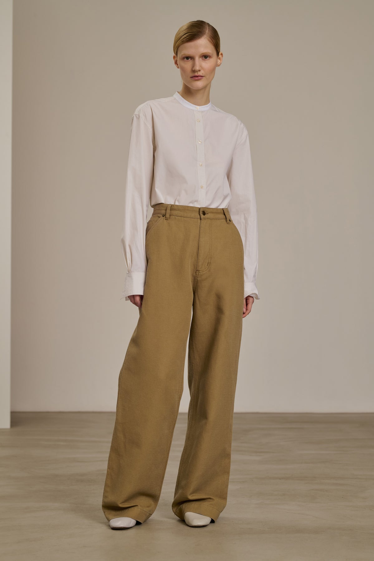 Pantalon Carl - Beige - Coton - Femme