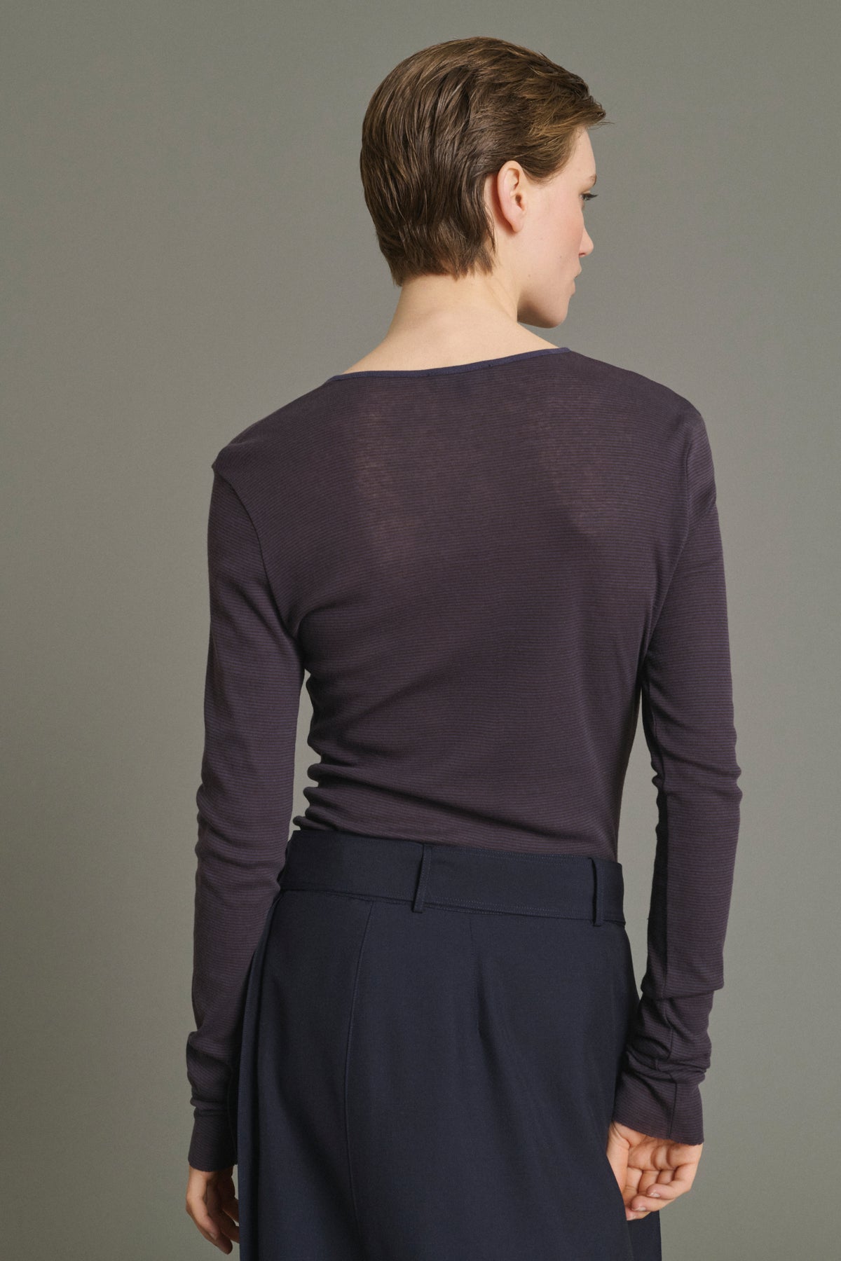 Tee-Shirt Isabella - Marron Rouge/Violet Foncé - Coton - Femme vue 2