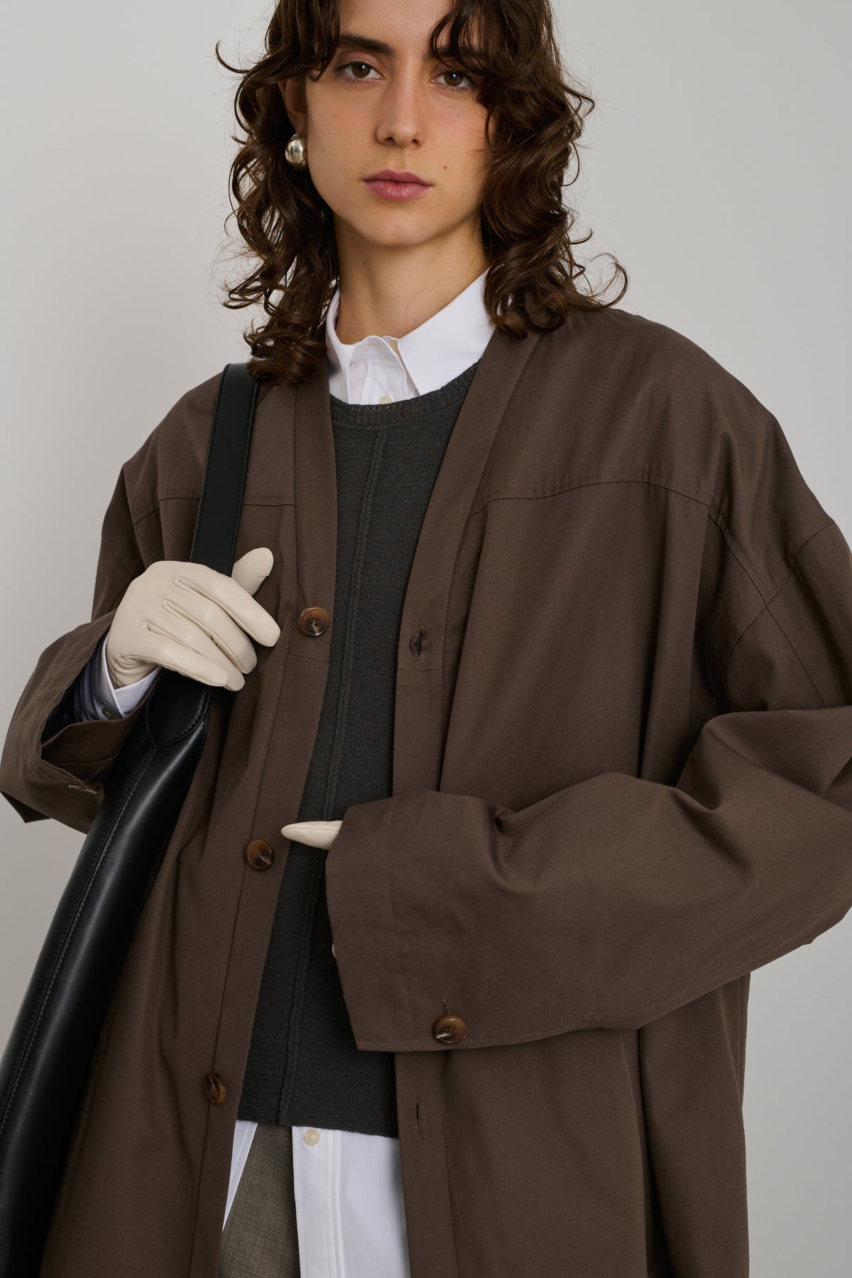 Gants Bellem - Ivoire - Cuir - Femme vue 3