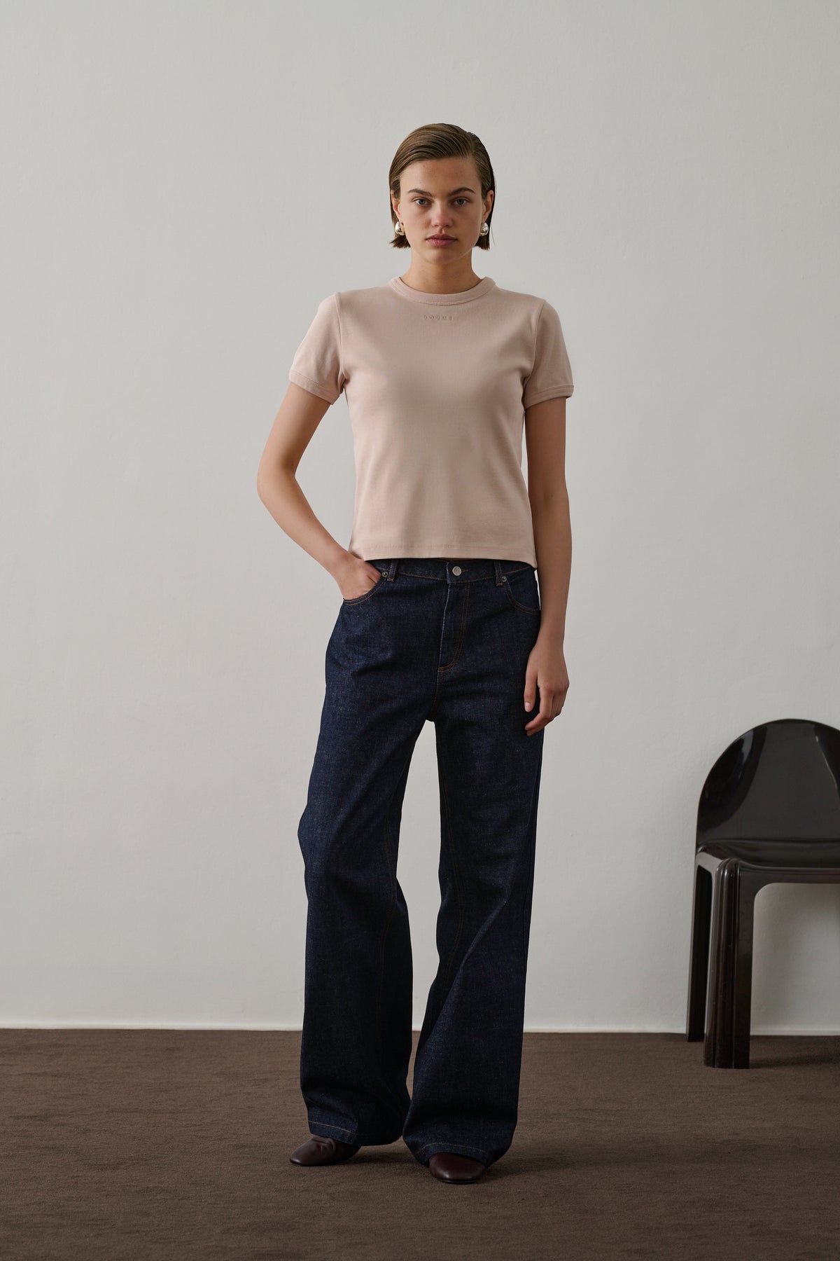 Camiseta Aristide - Rosa Pálido - Algodón - Mujer