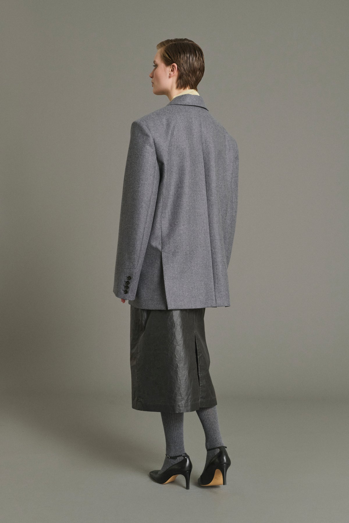 Veste Helga - Gris Chiné - Laine - Femme