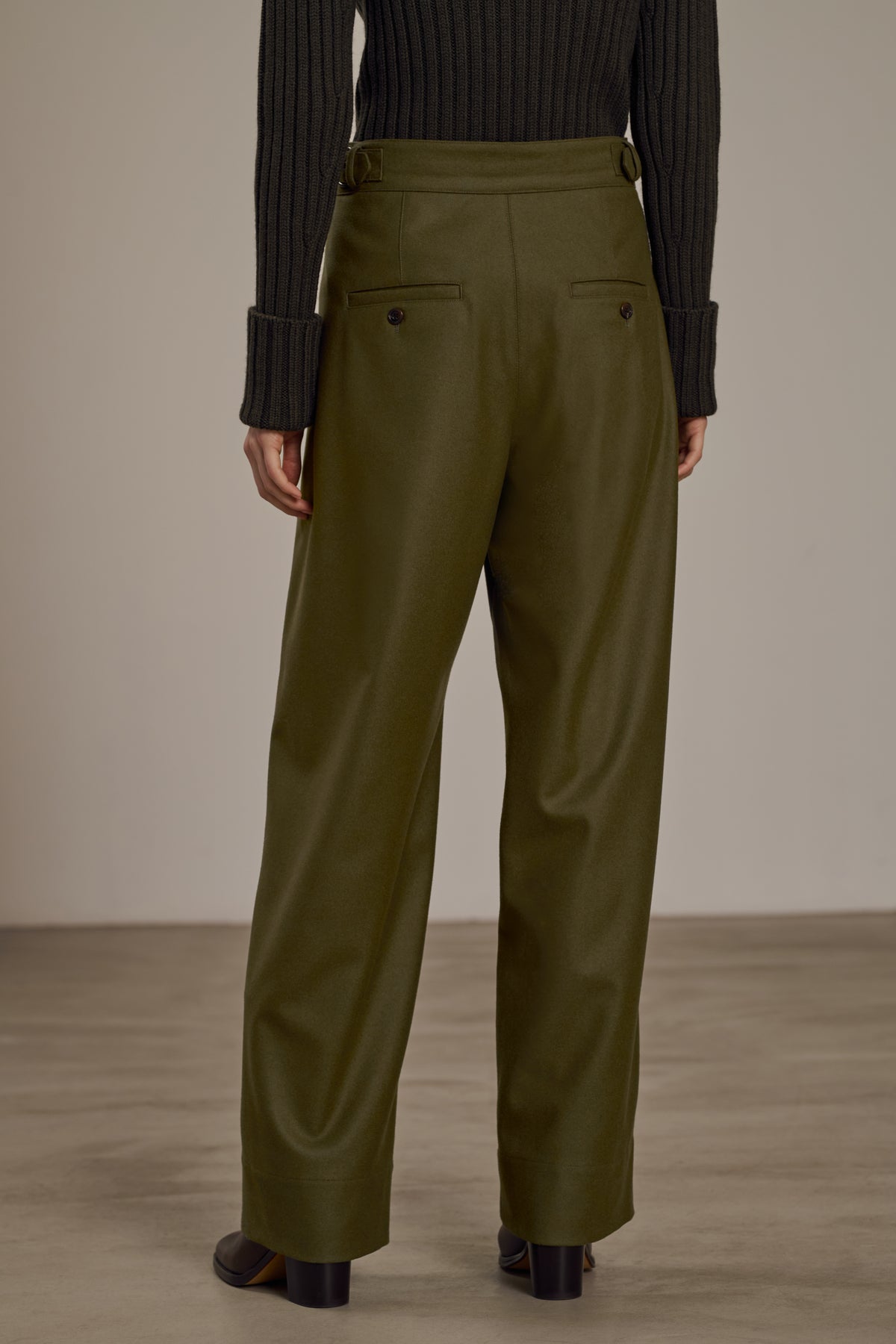 Pantalón Wally - Kaki - Lana - Mujer