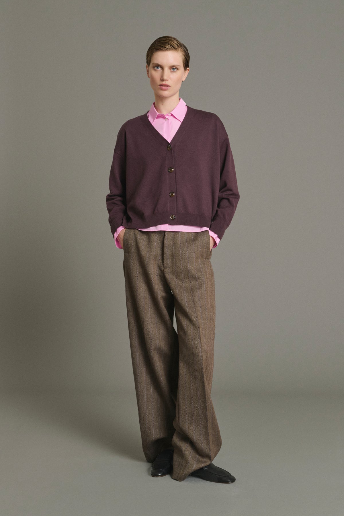 Cardigan Idem - Figue - Laine Mérinos - Femme vue 1