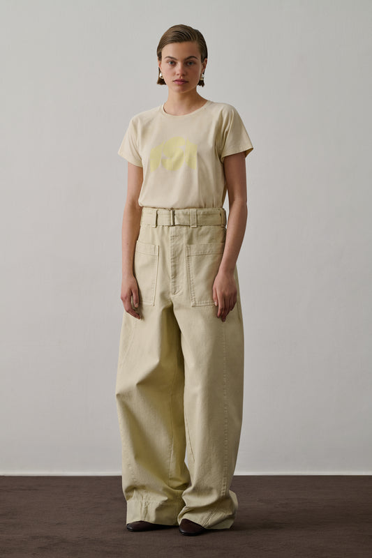 Val t-shirt - Pale Yellow - Cotton - Women